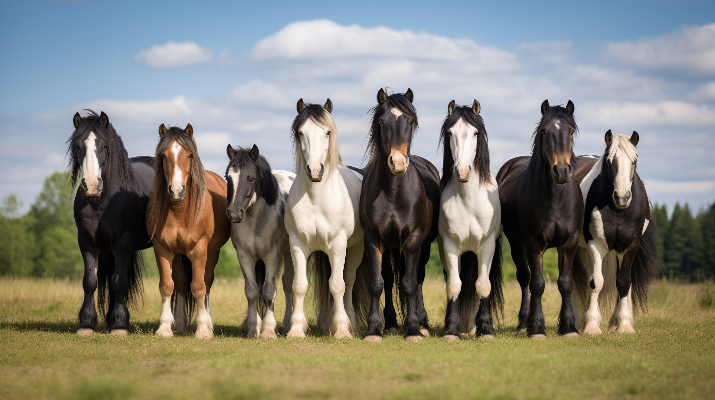 group of horses