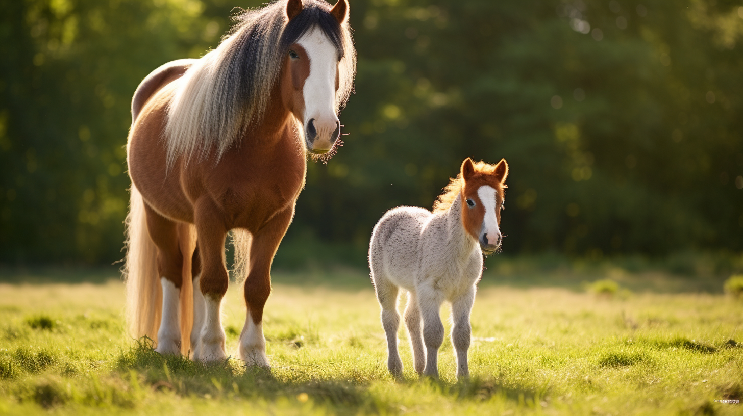 Miniature Horses vs. Full-Sized Horses: Understanding the Differences and Similarities